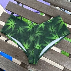 Bolle Green Leaf Bikini Bottoms